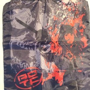 Captain Jack Sparrow Pirates of the Caribbean Drawstring Cinch Bag NWOT